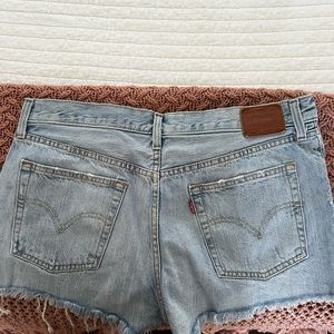 Levi’s denim high waisted shorts